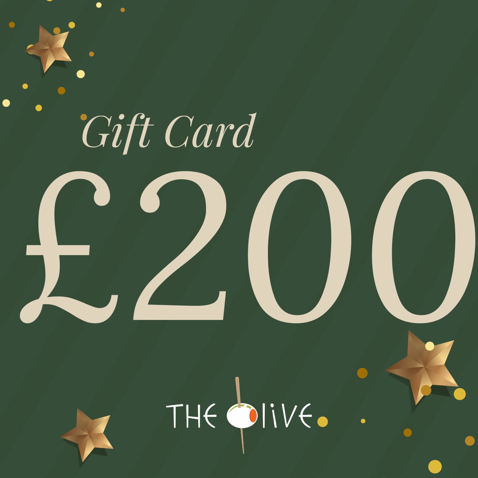 £200 Gift Card The Olive Restaurant